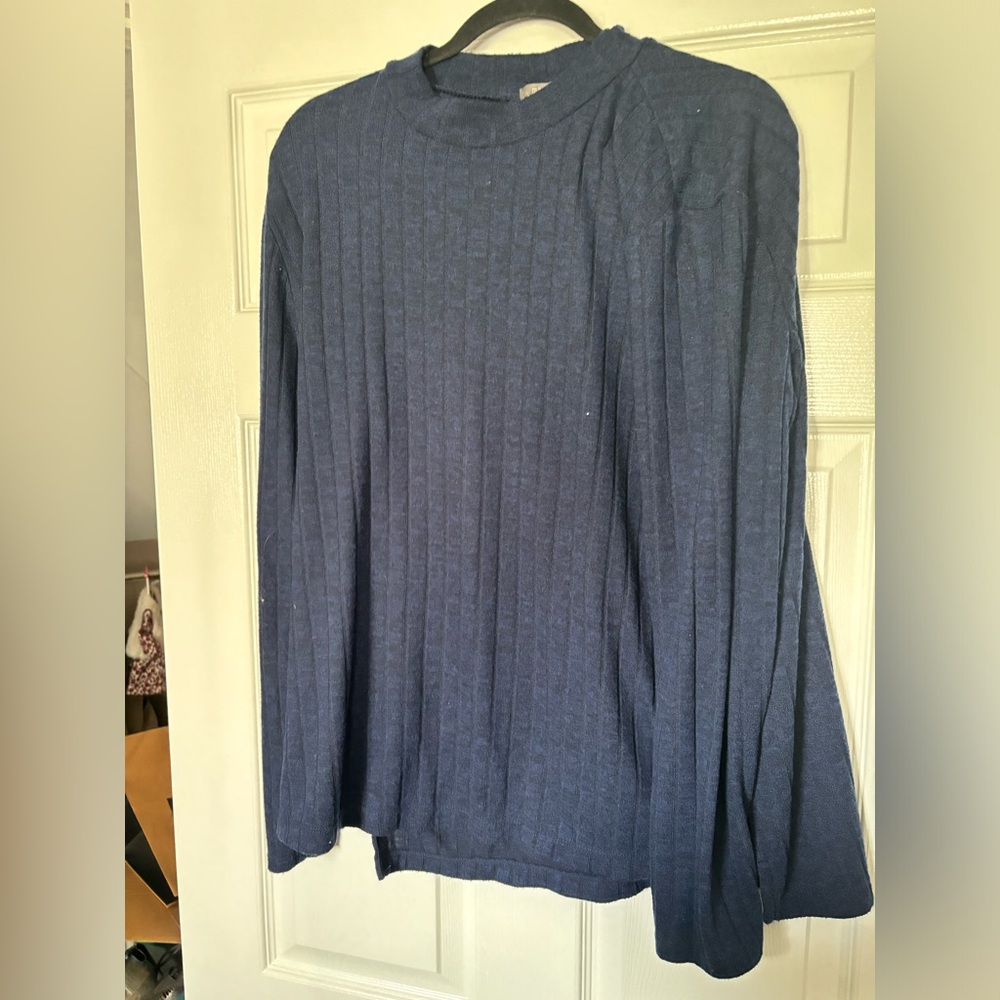 Blue sweater shirt